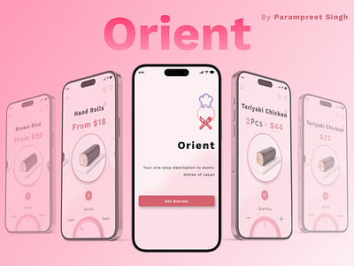 Taste of Japan in France app branding concept design figma japan knob logo online food delivery service product design restaurant sakura sushi takeaway ui ui design user experience design user interface ux ux design