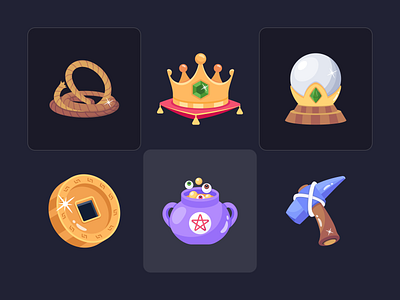 Animated Medieval Icons ancient animation fairytale flat design game icons graphic design history icon animation icons kingdom magic medieval medieval icons middle age potions royal treasures vectors weapons