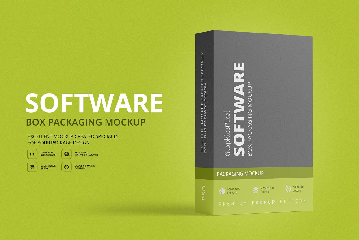 Software Box Packaging Mockup by Creative Shopify And Mockups Design on ...