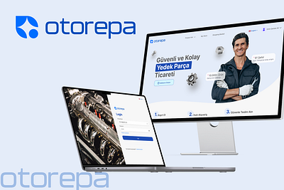 Otorepa b2b design system ecommerce landing page login online shop register style guide ui ux