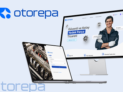 Otorepa b2b design system ecommerce landing page login online shop register style guide ui ux