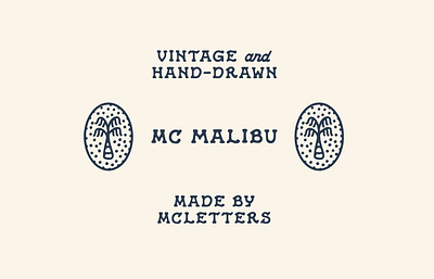 MC Malibu Font display display font drawn font hand made hip mc malibu font rough simple vintage