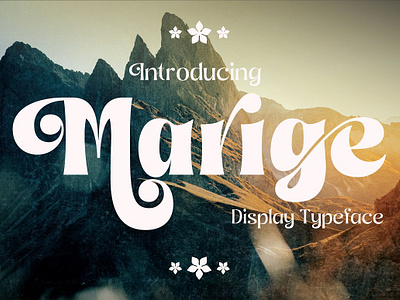 Marige - Display Typeface 70s font 80s font 90s font bold bold font bold typeface display font fun font marige display typeface psychedelic psychedelic font retro font unique font