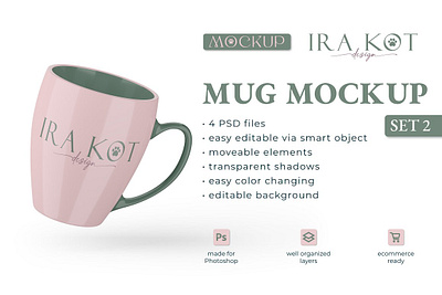 MUG PSD MOCKUP SET 2 brand book branding cup merchandise mock up mock ups mockups mug mug psd mockup set 2 psd mockup realistic mockup smart object mockup template