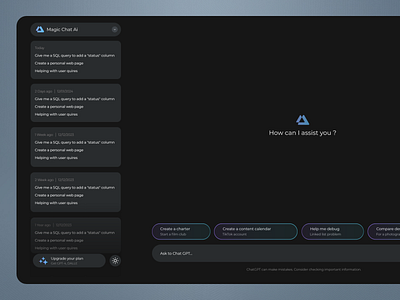 Magic Chat Ai ai animation branding chatgpt clean cool design darkmode gemini landing page lightmode logo minimal motiongraphic new topdesign trend ui ux web page website