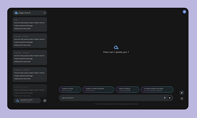 Magic Chat Ai ai animation branding chatgpt clean cool design darkmode gemini landing page lightmode logo minimal motiongraphic new topdesign trend ui ux web page website