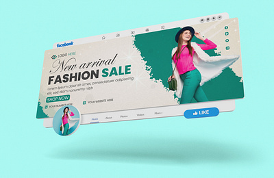 Fashion sale Facebook cover design ads ads banner advertising beauty brand identity cover cover design decoration discount facebook cover design fashion cover fashion design fashion sale fashion sale web banner girls model newfashion sale style web banner