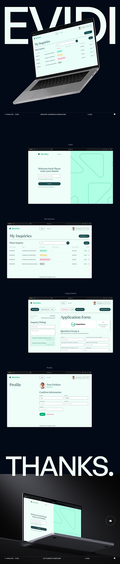 UI/UX design for the portal of a business consulting company. business consulting figma scandinavian ui uiux visual webdesign