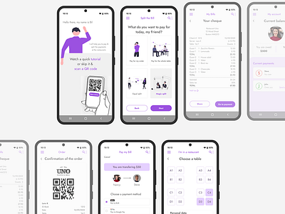 Bill split mobile app app mobile ui ux