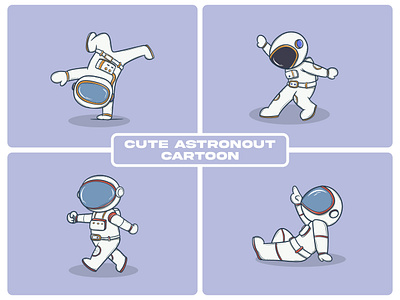 Adorable Astronaut Adventures: Exploring Space in Style! astronaut cartoon cute space