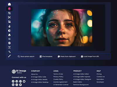 AI Image Editor UI ai image editor ui