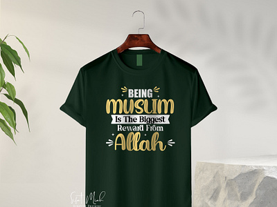 T-shirt Design with Islamic quotes design islamic islamic typo t shirt text tshirt tshirt design typo typography