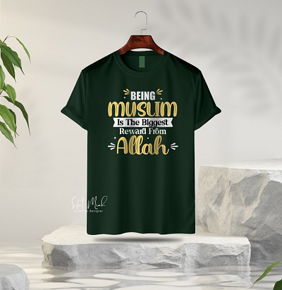 T-shirt Design with Islamic quotes design islamic islamic typo t shirt text tshirt tshirt design typo typography