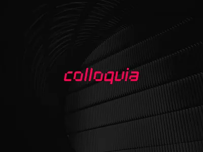 Colloquia branding graphic design logo typography