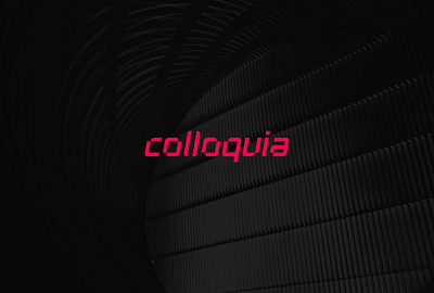 Colloquia branding graphic design logo typography
