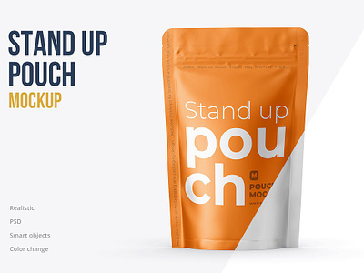 Stand Up Pouch Mockup Front view artboards best branding chips design mockup high high quality package mockup packaging mockup portfolio portfolio mockup premium quality stand up pouch mockup front view