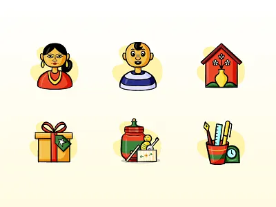 Hand drawn icons graphic design iconography illustration ui illustration vector