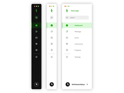 Hamburger Sidebar 🍔 design sidebar ui website