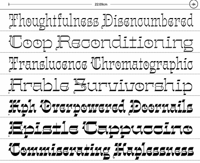 WIP — Gothalian alepaul calligraphy gothic font sudtipos typography variable font