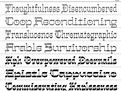 WIP — Gothalian alepaul calligraphy gothic font sudtipos typography variable font