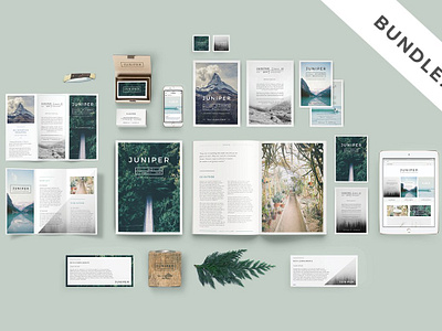 J U N I P E R Branding Bundle blog template branding branding package business cards dl brochure facebook flyers full stationary kit instagram instagram template j u n i p e r branding bundle! juniper letterhead pinteres template pinterest social media social media pack blog social media template stationary with compliments