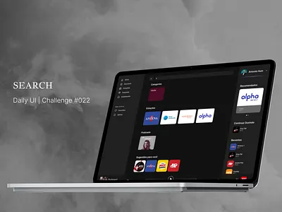 #022 | Search challenge daily ui dailyui music search ui
