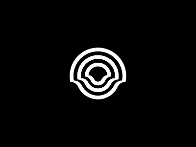 Mushroom branding identity logo mark negative space symbol