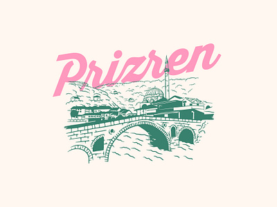 Prizren Lettering and illustration animation app branding city design graphic design illustration landscape lettering logo motion graphics typeface typography ui ux vector vintage