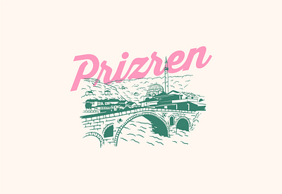 Prizren Lettering and illustration animation app branding city design graphic design illustration landscape lettering logo motion graphics typeface typography ui ux vector vintage