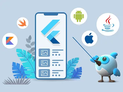 Flutter app development companies in the USA android branding design flutter graphic design illustration ios logo mobile app mobile app development ui ux