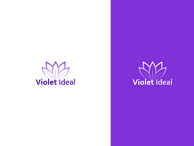Violet Ideal Logo graphic design logo