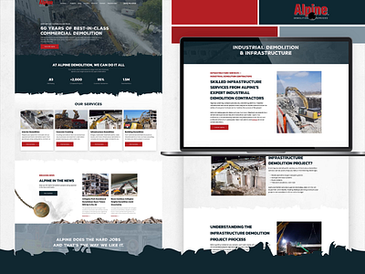 Website Design - Demolition Company branding graphic design search engine marketing web development