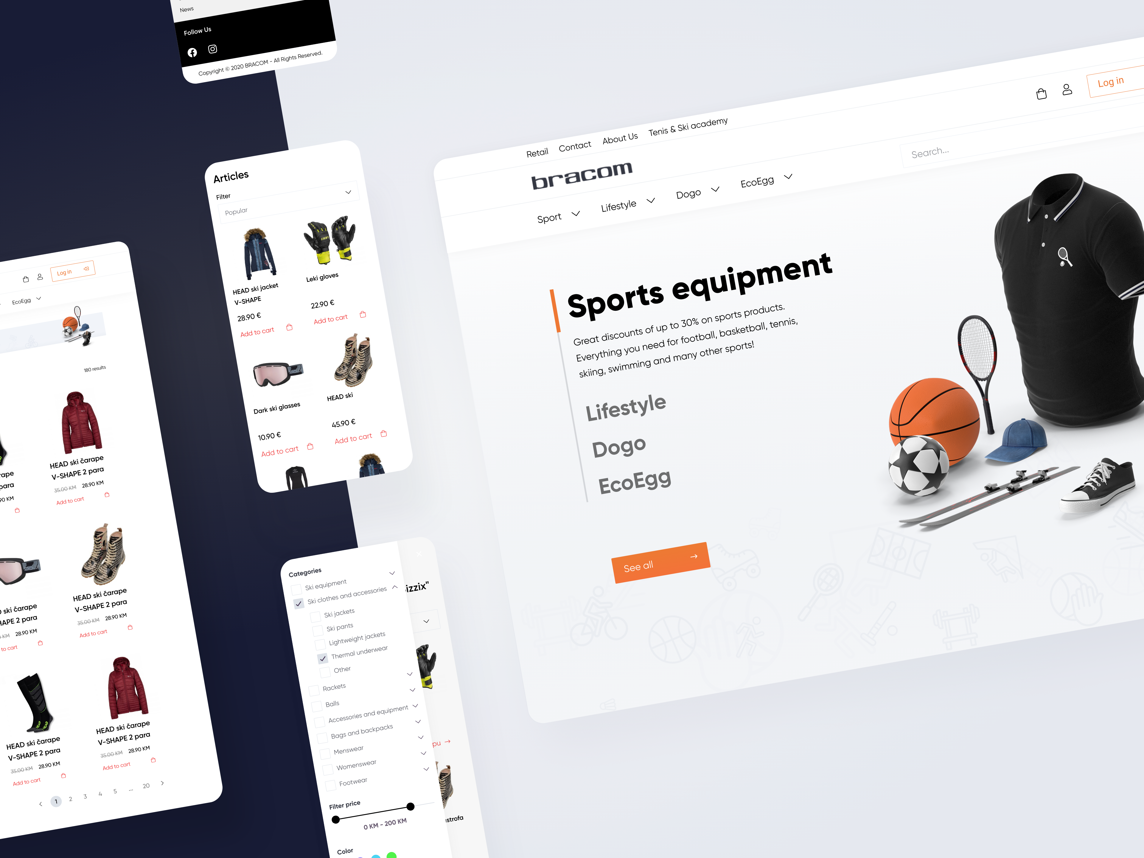 Example of Modern Webshop UX/UI Design