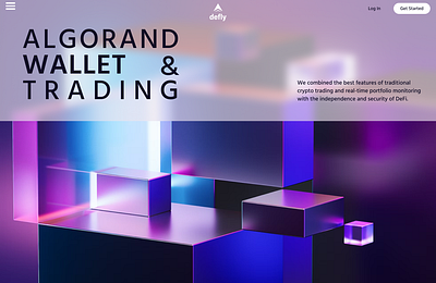 Trading company website 3d creatives graphic design man onepage trading