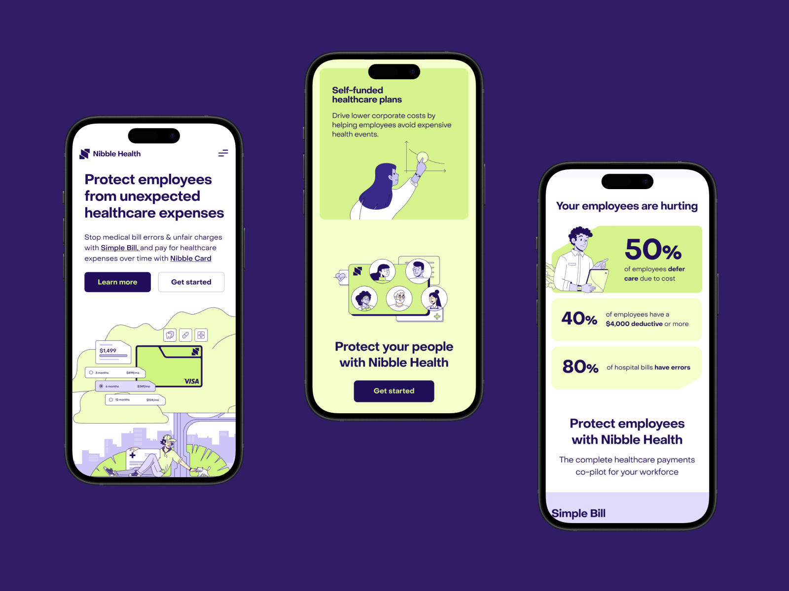 Nibble Health Website Mobile Design branding design finance fintech graphic design health healthcare illustration interaction design interface mobile ui user experience user interface ux web web design web marketing website website design