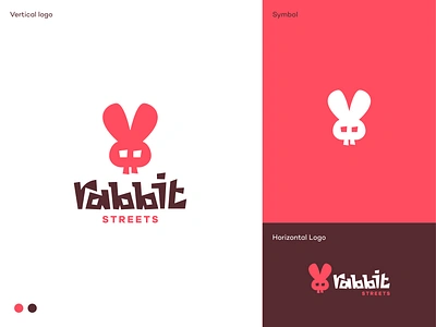 Rabbit Streets logo design animal branding custom type fast logo logodesign logodesigner mascot minimal modern rabbit rabbit character speed streets symbol typography urban