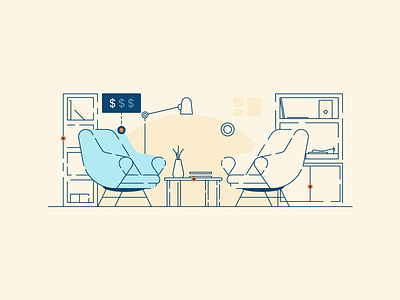 Furniture Shopping branding chair design furniture graphic design icon illustration line minimal online price retro shopping simple ui