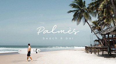 Palmès - Beach & Bar | Brand Identity bar barbranding beach beachbrand brandidentity branding brandingdesign cocktailbar graphic design logo typography ui