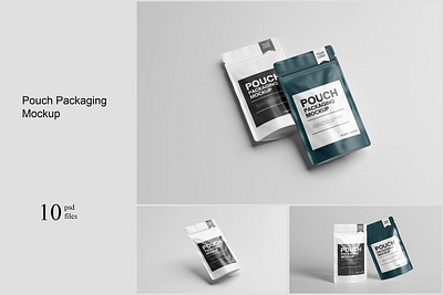 Pouch Packaging Mockup bag cereal chips coffee container cookie cookies doy doypack foil food bag glossy matt bag package design packaging pouch packaging mockup product mockup stand up pouches v window pouch