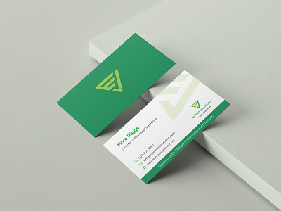 EV Charger Installation Company Business Card branding business card graphic design print design vector