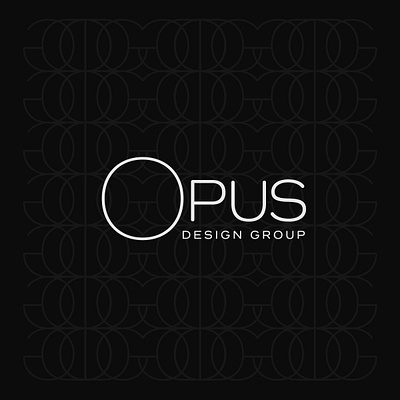 OPUS DESIGN GROUP LOGO black brand brand identity branding design event designer graphic design identity inspiration logo white