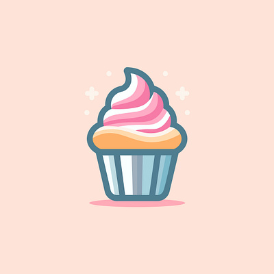 CakeCup Logo design graphic design illustration logo vector