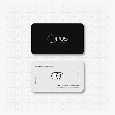 OPUS BUSINESS CARDS brand brand identity branding business cards cards design graphic design identity illustration inspiration logo stationery