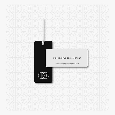 OPUS HANG TAGS brand brand identity branding business cards cards design graphic design hang tags identity inspiration logo stationery
