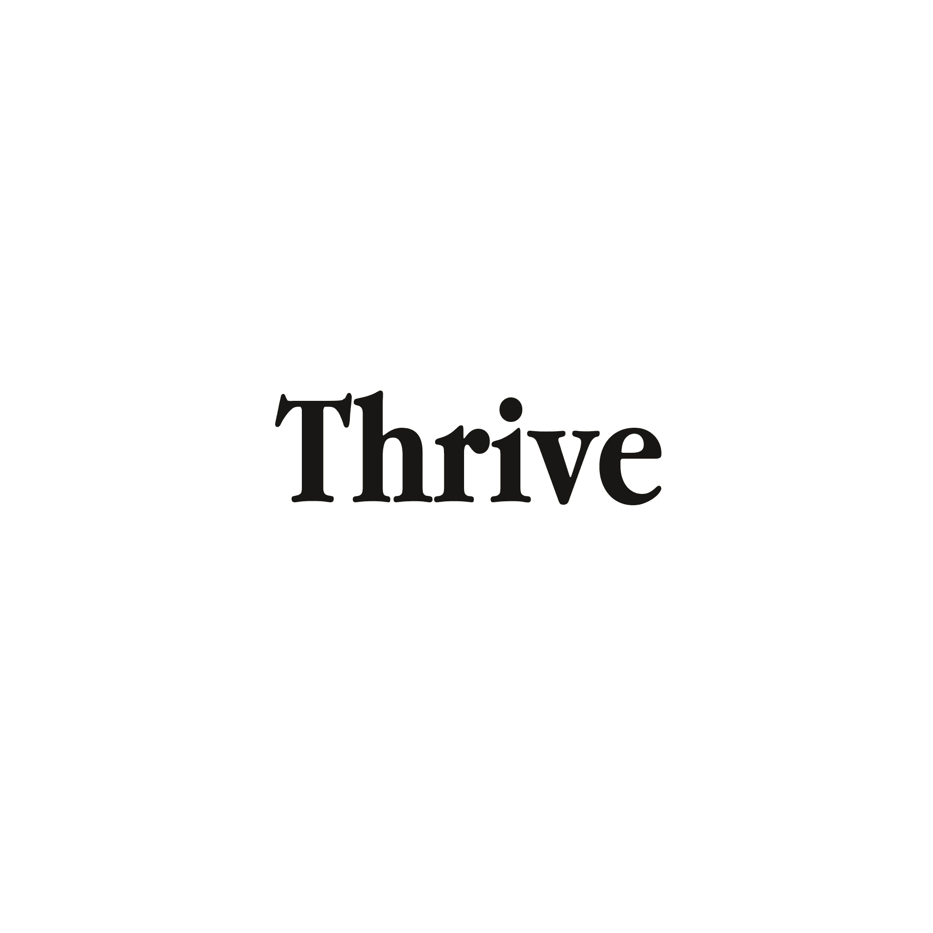 Thrive Logo brand branding design drawn floral flower logo logotype texture typography