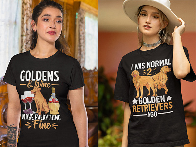 Golden Retriever T-Shirt Design,Typography T Shirt Design. golden retriever t shirt golden retriever t shirt design merch by amazon