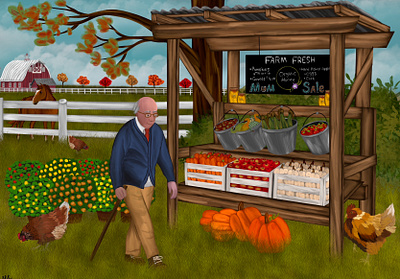 Farm Fresh art design digital illustration drawing illustration painting