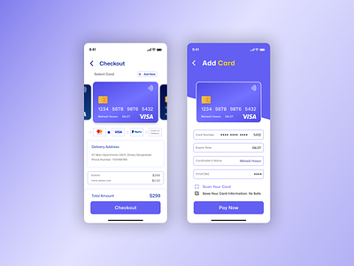 Credit Card Checkout - Daily UI 002 checkout checkoutpage credit creditcard daily ui figma ui uidesign