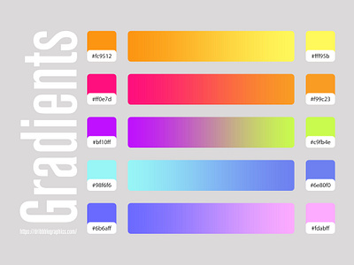 Free PSD 5 Gradients product design