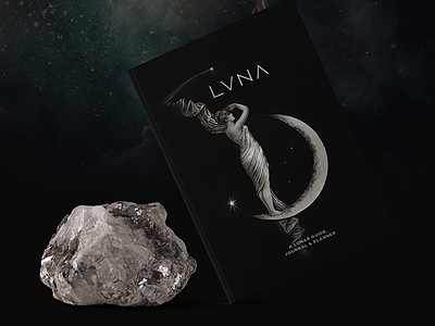 LVNA - LUNAR GUIDE, JOURNAL & PLANNER book design design graphic design guide inspiration lunar journal moon moon journal moonplanner planner